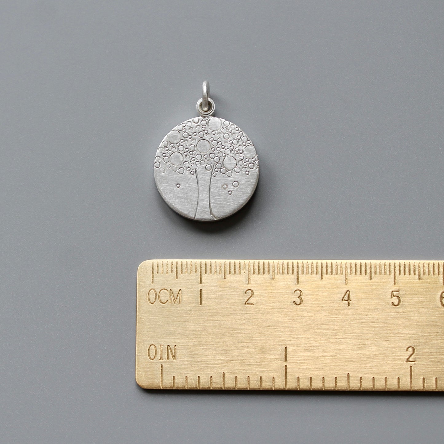 Lebensbaum Medaillon für ein Foto in Sterling Silber