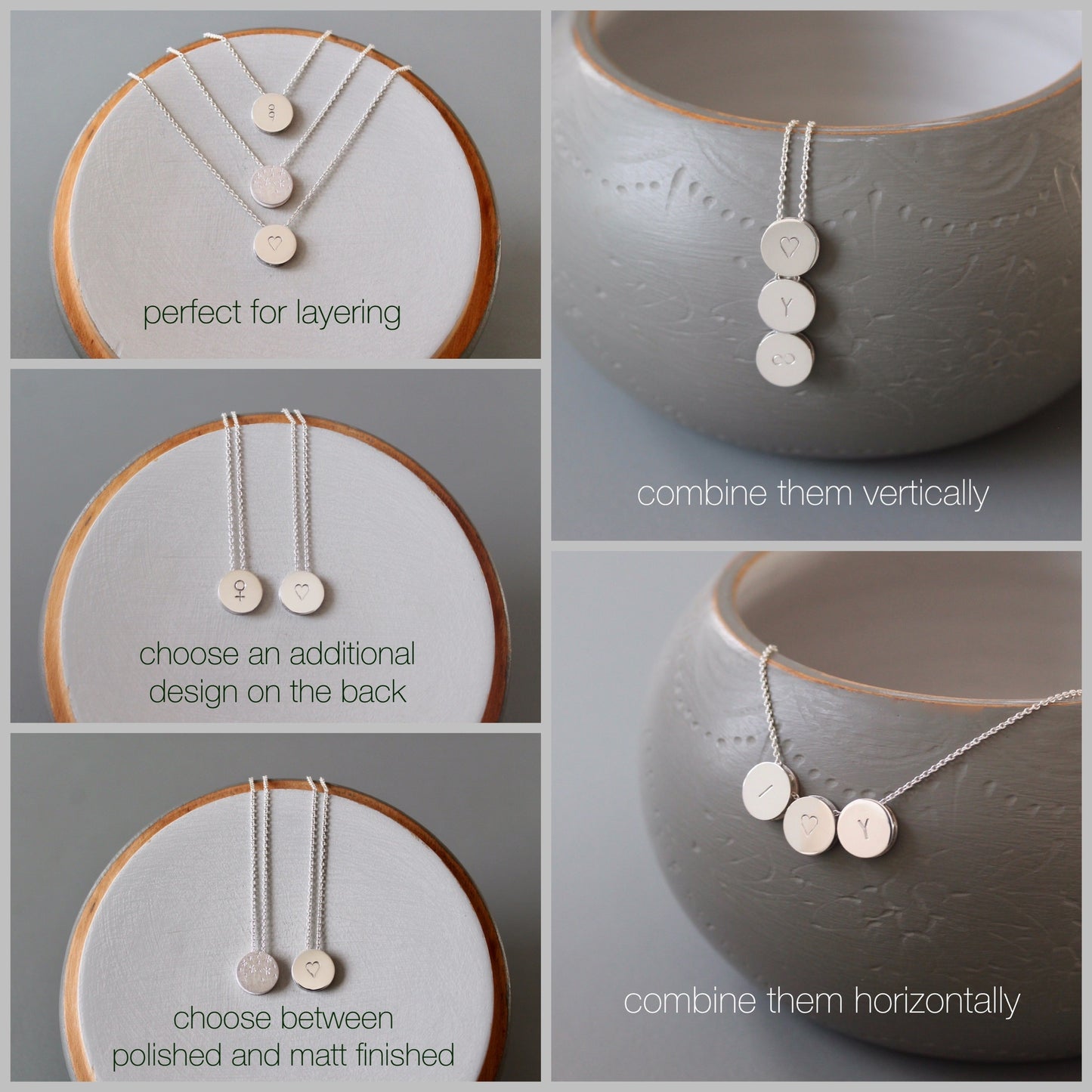 minimalistische Kette aus Sterling Silber mit Fisch-Symbol