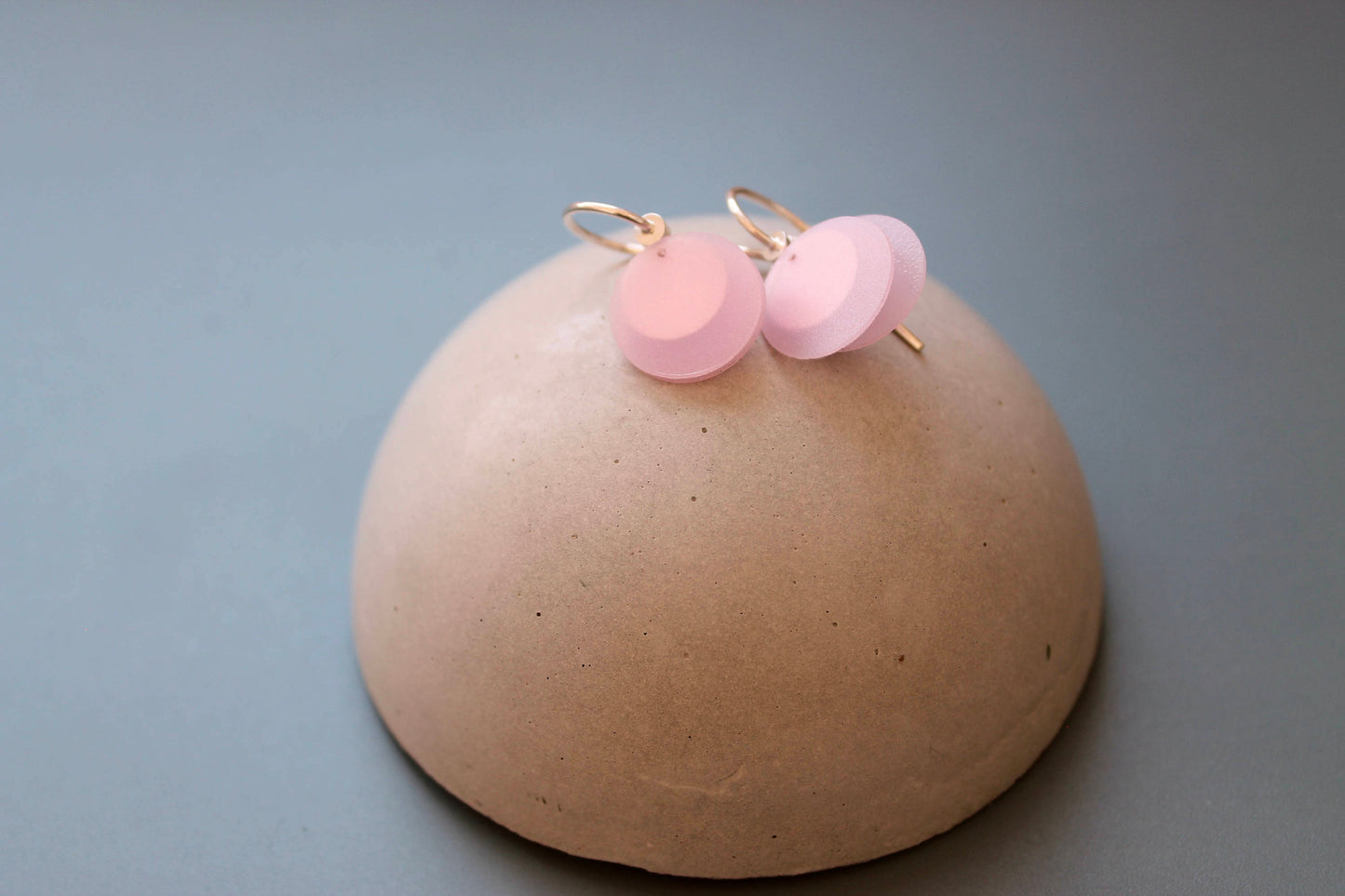 light pink earrings in sterling silver dangle earrings