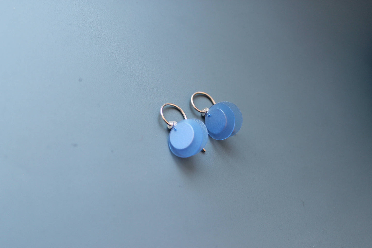 blue earrings in sterling silver dangle earrings cobalt blue