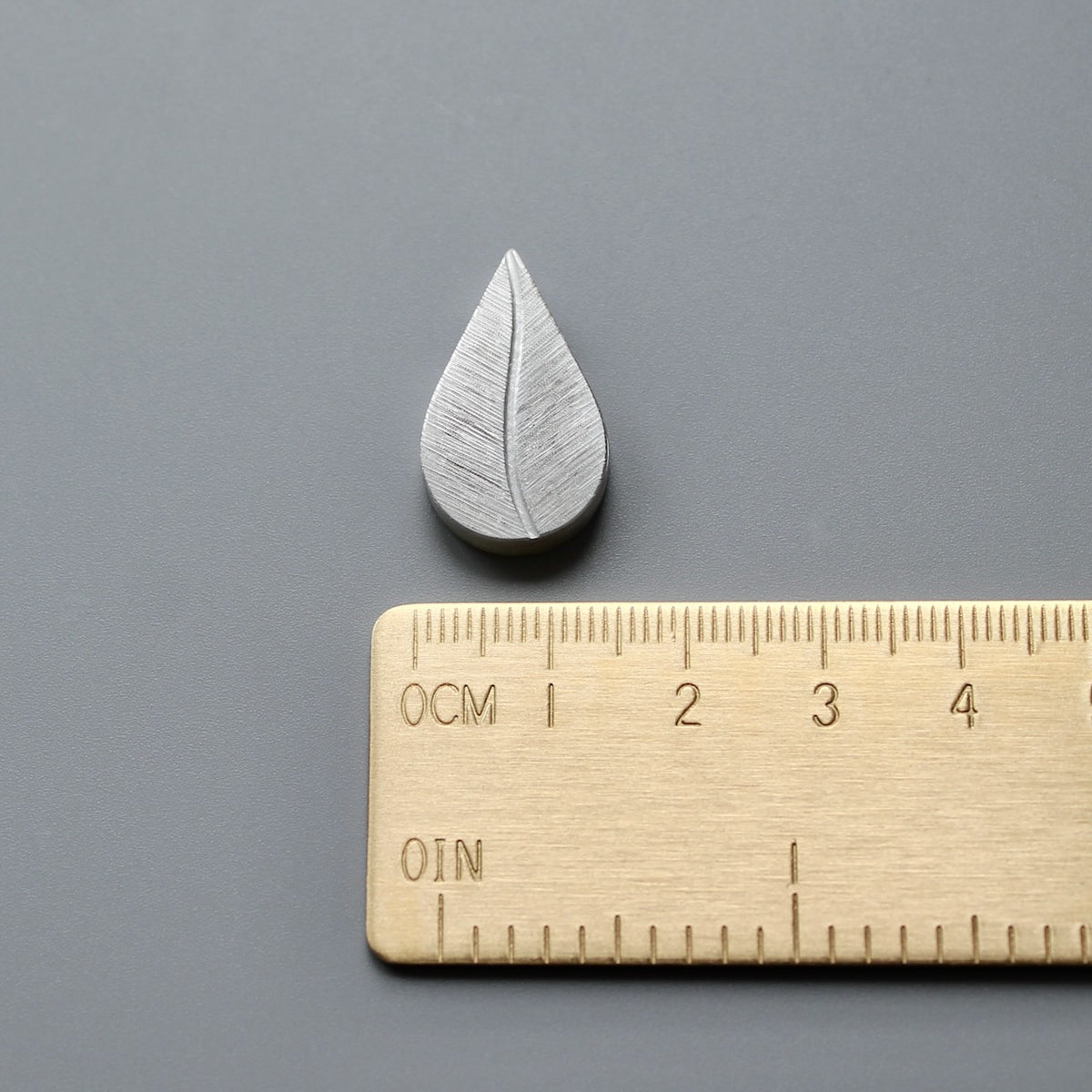 delicate leaf pendant for one photo in sterling silver