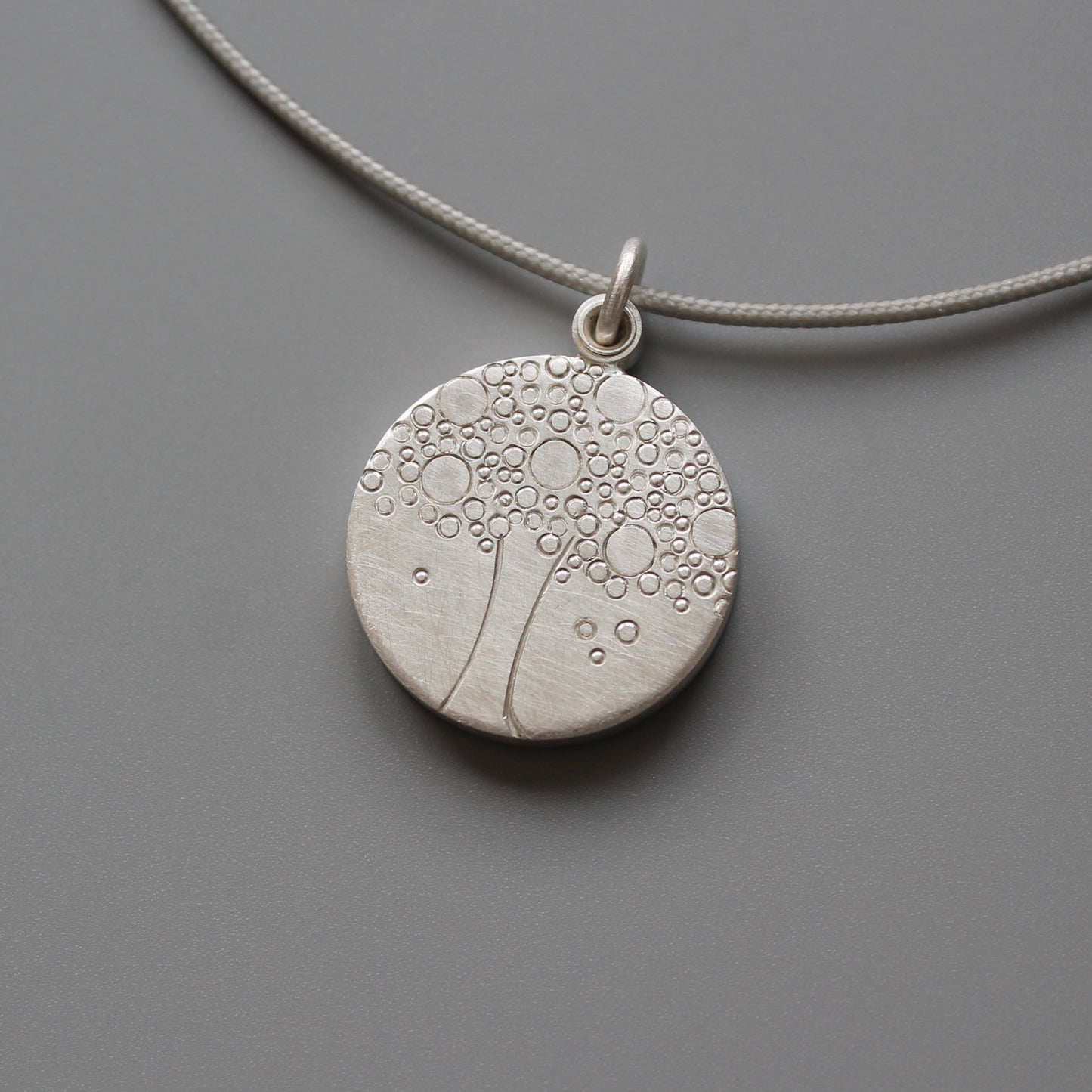 tree of life locket silver photo pendant