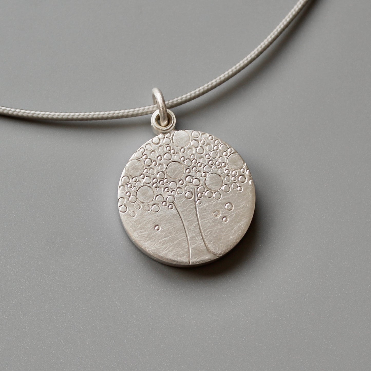 tree of life locket silver photo pendant