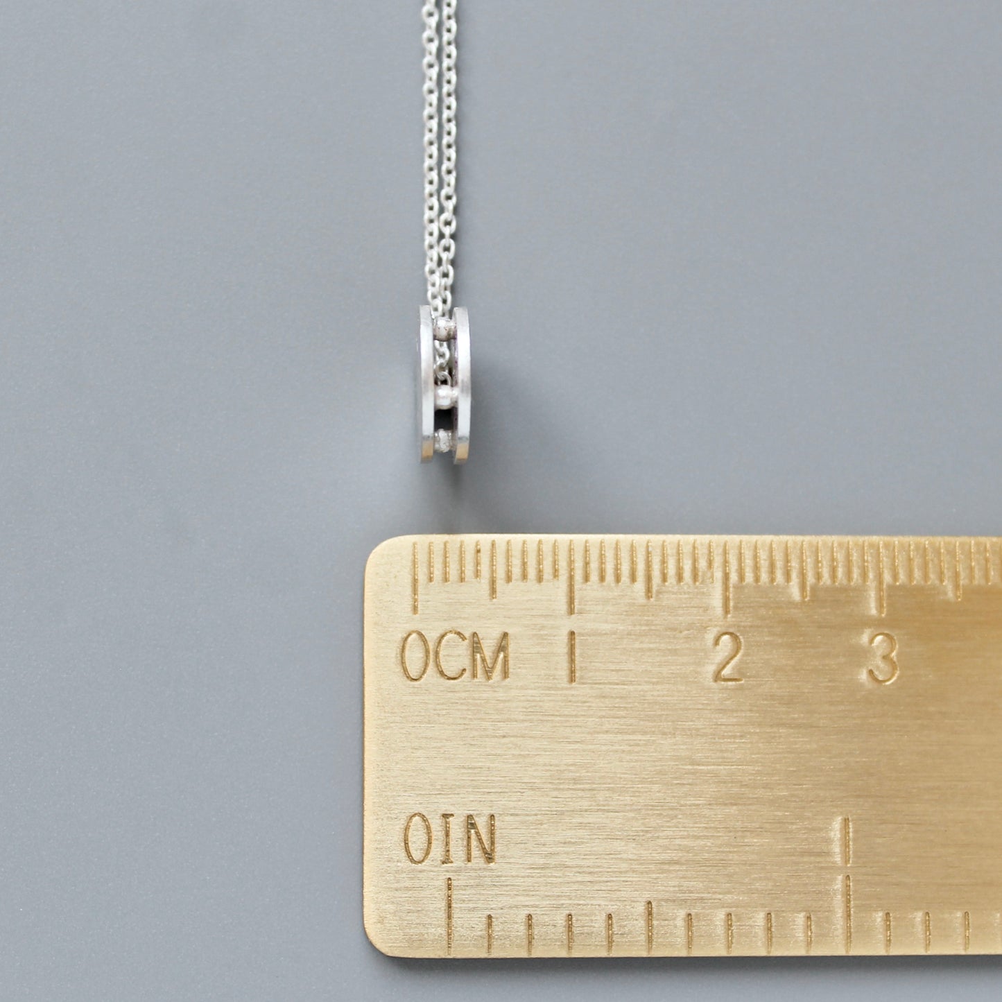 maritime necklace with waves pendant in sterling silver