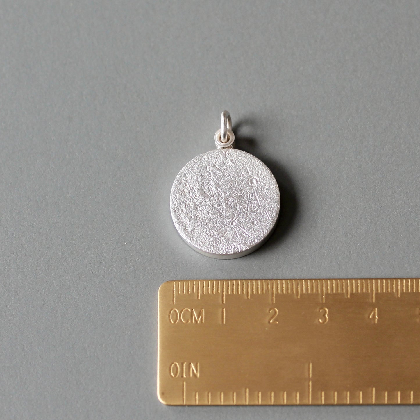 solid sterling silver lunar locket for photo