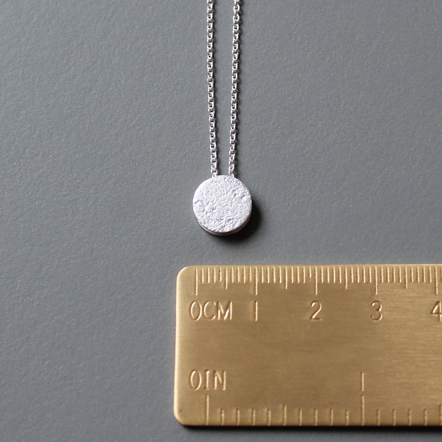 Sonne & Mond Kette mit Anhänger, Wende-Halskette Silber und Gold