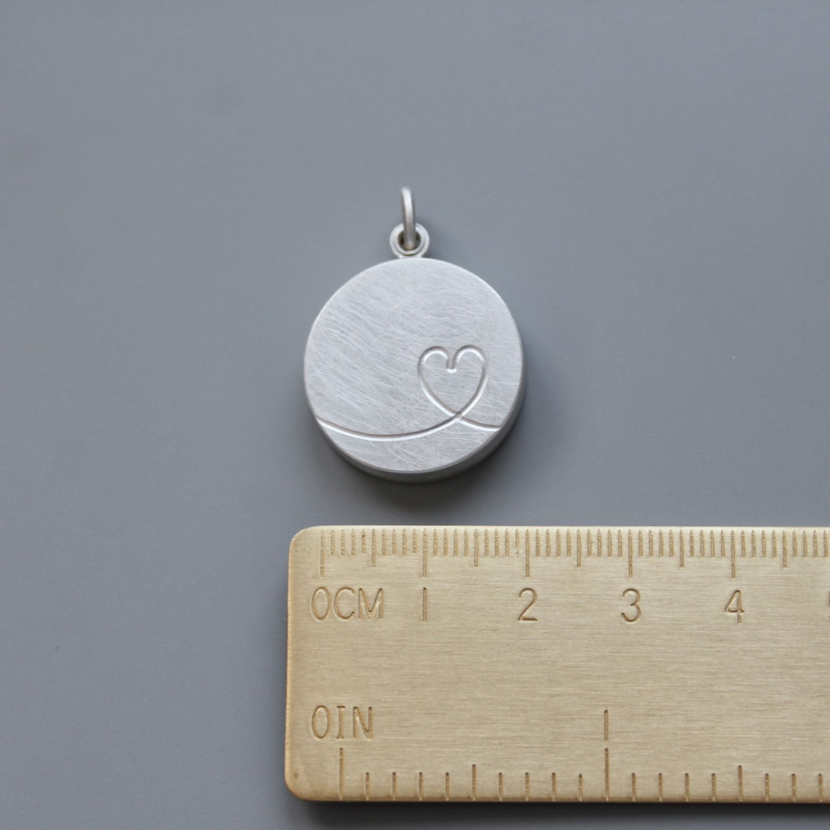 modern love locket for one picture in sterling silver