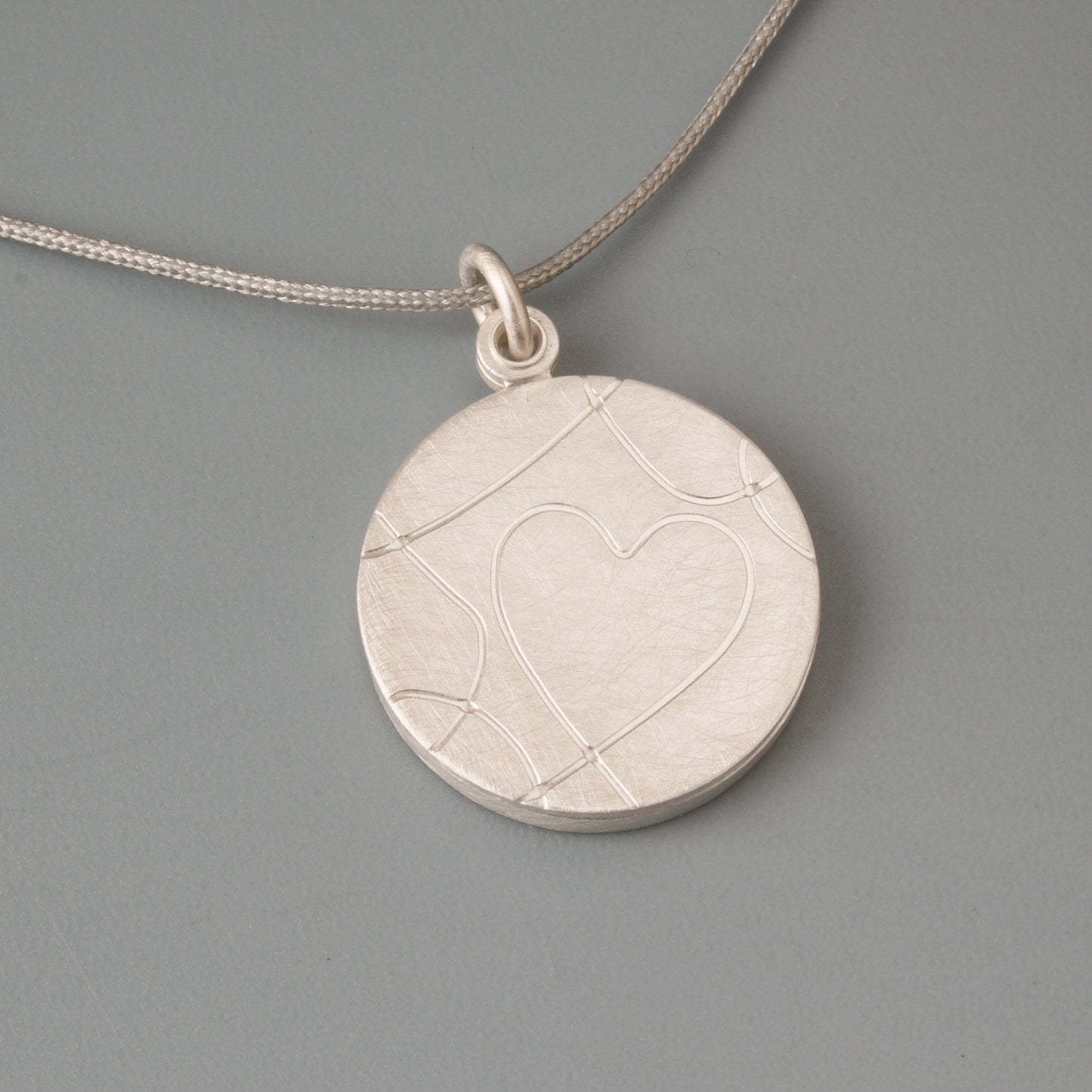 modern love locket for one picture in sterling silver with elegant heart design