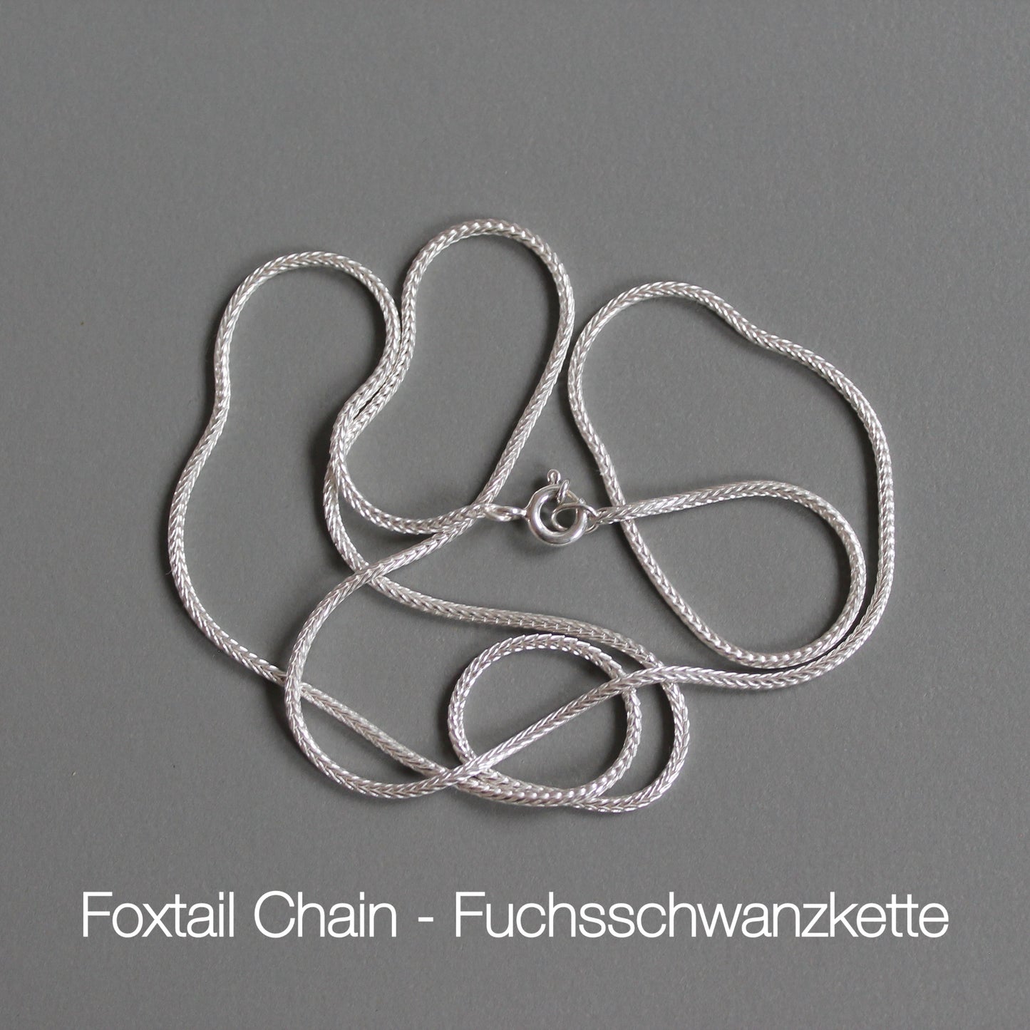 stabile Fuchsschwanzkette 1,5mm Sterling Silber