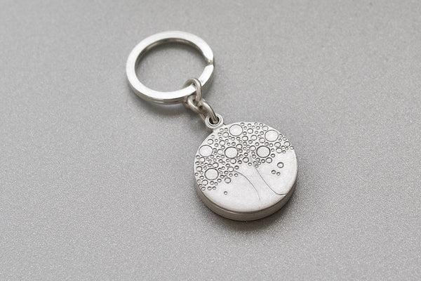 mabotte Schlüsselanhänger für ein Foto aus Sterling Silber mit Baum