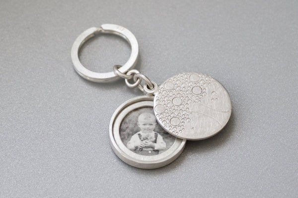 mabotte Schlüsselanhänger für ein Foto aus Sterling Silber mit Baum
