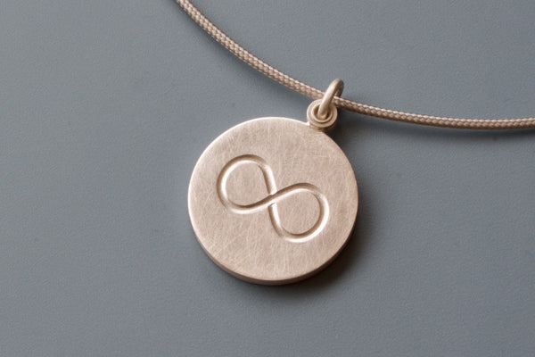 minimalist infinity locket for one picture in sterling silver