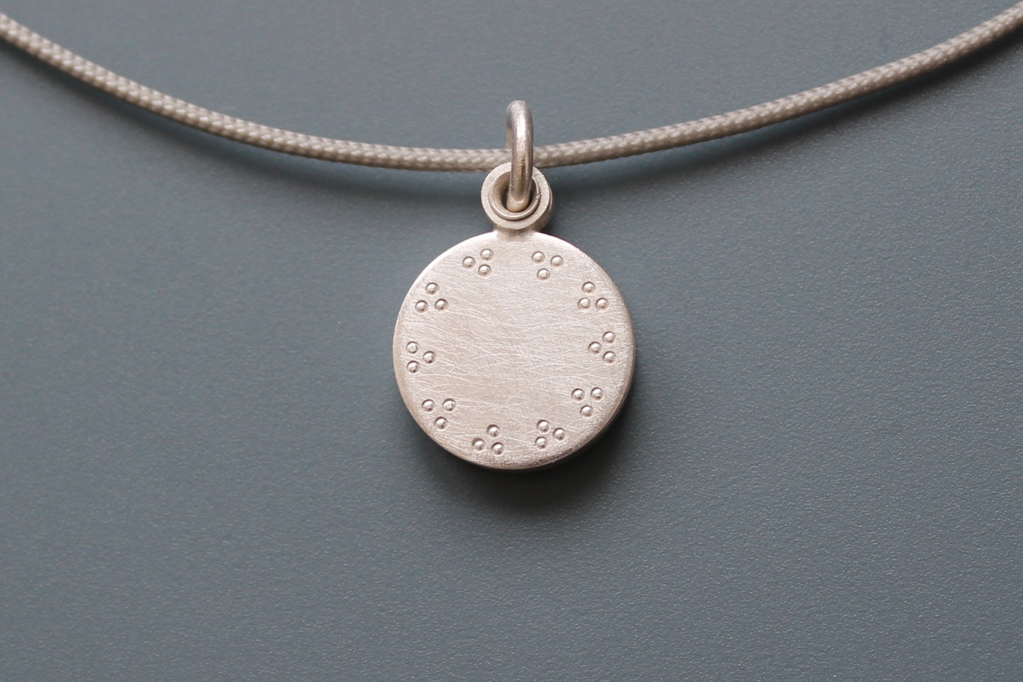 tiny mabotte locket for one photo in sterling silver