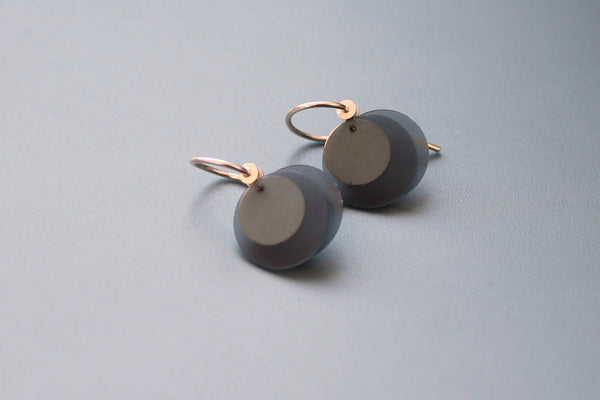 gray earrings in sterling silver dangle earrings