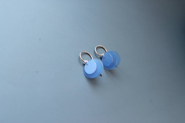 blue earrings in sterling silver dangle earrings cobalt blue