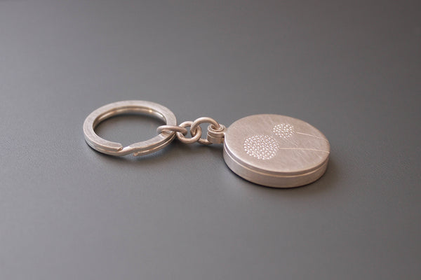 mabotte Schlüsselanhänger für ein Foto aus Sterling Silber mit Pusteblumen