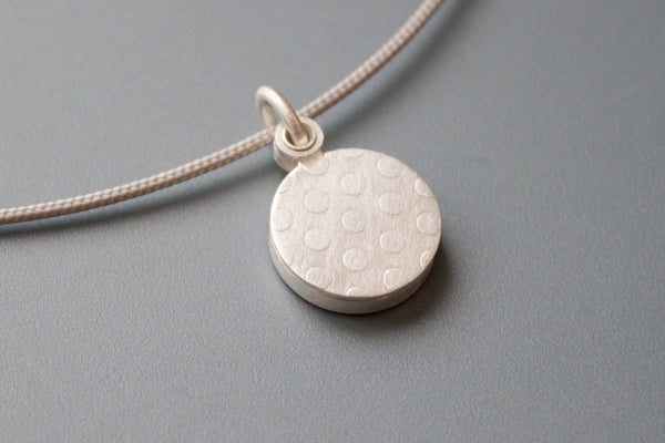 charming photo locket with polka dots in sterling silver