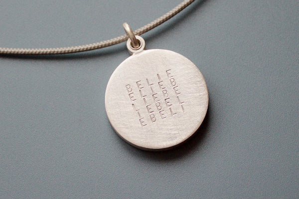 personalized love locket in sterling silver handmade in sterling silver